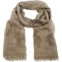 Clayre & Eef Sjaal 70*180 cm Khaki | MLSJ0003 |