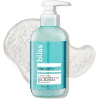 Bliss Clear Genius Clarifying Gel Cleanser - 6,4 Fl Oz - Salicylzuur BHA om de porin te zuiveren Verwijder overtollige olie en vuil - Niet-uitdrogen