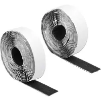 DeLOCK Klittenband haak-en-lus tape zelfklevend L 5 meter x B 25 mm zwart
