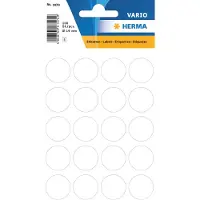 Herma Multipurpose-etiketten, Ø 19 mm, rond wit, permanent hechtend, om met de hand te - 20 stuks