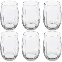 Pasabahce Drinkglazen/waterglazen - luxe glas - set 12x stuks - 400 ml - Drinkglazen