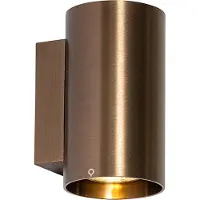 QAZQA Moderne wandlamp donkerbrons rond - Sandy