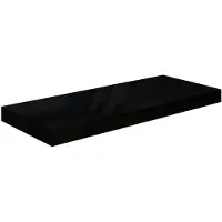 vidaXL Wandschap zwevend 60x23,5x3,8 cm MDF hoogglans zwart