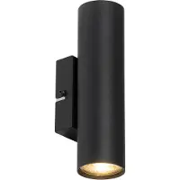 QAZQA Moderne smart wandlamp zwart incl. 2 Wifi GU10 - Jeana