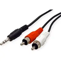 Roline 3,5mm (M) naar Tulp (2x M) Kabel, 1,5m