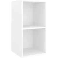 vidaXL Tv-wandmeubel 37x37x72 cm bewerkt hout wit
