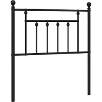 vidaXL Vervangend hoofdbord 80 cm metaal zwart