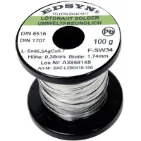 Edsyn SAC-LZB 0418 Soldeertin, loodvrij Spoel Sn95,5AgCu0,7 100 g 1.74 mm