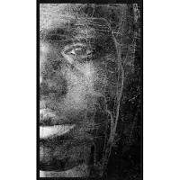 Wandkraft x Essamba Art - Reminiscence - 70x118 cm - Forex ingelijst in zwarte lijst.