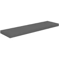 vidaXL Wandschap zwevend 90x23,5x3,8 cm MDF hoogglans grijs