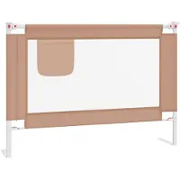 vidaXL Peuterbedhekje - 90 x 25 cm, taupe