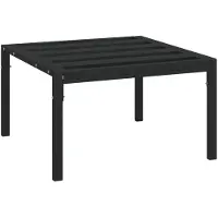vidaXL Tuintafel 60x60x35 cm staal zwart