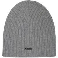 Stone Valley Gebreide Beanie zonder Omslagrand in Grijs