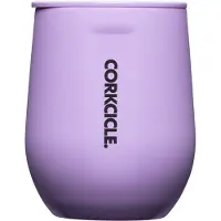 Corkcicle Stemless Cup 355ml-Sun Soaked Lilac-Thermosbeker voor Wijn/Koffie 355ml 12oz-Metallic Roestvrijstaal- driewandig-Koffiemok-Theekop- drie uur warm- 9 uur koel