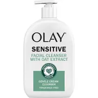 Olay - Sensitive Oat Face Wash - Hydrating Daily Cleanser - haverextract - Geurvrij - Zachte Reinigingscreme - 473ml