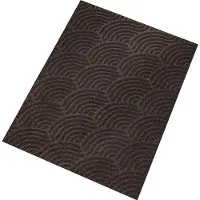 Kleen-Tex Wash & Dry "Dune Waves Dark Brown" - 45 x 75 cm