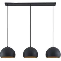 LINDBY Hanglampe , Tarjei, dimbare, Zwart, Woonkamer, Metaal, Modern