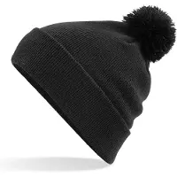 Beechfield Senvi Original Pom Pom Beanie Zwart (One size fits all)