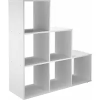 Huisenthuis.nl Vakkenkast Camiel Wit - Breedte 104.5 cm - Hoogte 108 cm - Diepte 33 cm