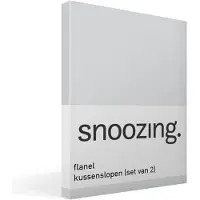 Snoozing flanel kussenslopen (set van 2)