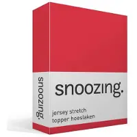Snoozing jersey stretch topper hoeslaken