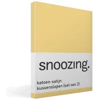 Snoozing katoen-satijn kussenslopen (set van 2)