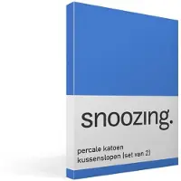 Snoozing percale katoen kussenslopen (set van 2)