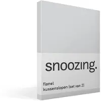 Snoozing flanel kussenslopen (set van 2)