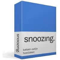 Snoozing katoen-satijn hoeslaken
