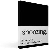 Snoozing katoen-satijn kussenslopen (set van 2)
