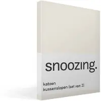 Snoozing katoen kussenslopen (set van 2)