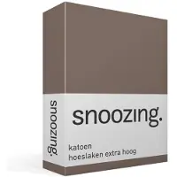 Snoozing katoen hoeslaken extra hoog