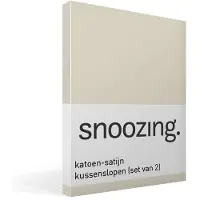 Snoozing katoen-satijn kussenslopen (set van 2)