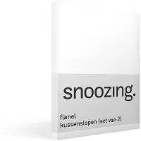 Snoozing flanel kussenslopen (set van 2)