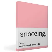 Snoozing flanel kussenslopen (set van 2)