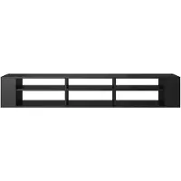 Selsey TV-meubel Frederique | Design spaanplaat zwart 175x30x31 cm tv-meubels | NADUVI