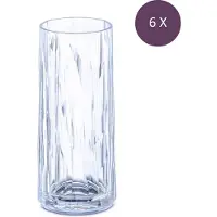 Koziol Longdrinkglas, 250 ml, thermoplastic - Blauw - Club No.3 (6 stuks)