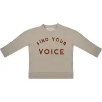 Little Indians sweater jongens katoen taupe