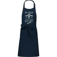 Kariban Luxe cadeauschort - tekstschort - Keukenschort - BBQ schort - verjaardag - nieuw - het duurde 50 jaar - unisex - navy blauw
