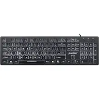 Perixx Periboard 317 Toetsenbord met grote letters - Backlight - Grote letters - Big keys - QWERTY - Toetsenbord voor slechtzienden - Grootletter toetsenbord 2023 editie