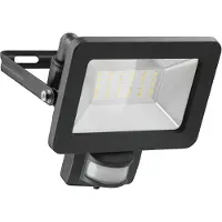 Goobay 53881 LED-buitenverlichting, 30 W, met bewegingsmelder, 2550 lm, neutraal wit licht (4000 K), PIR-sensor met ON/OFF-functie en M16-kabelaansluiting, geschikt voor buitengebruik (IP44)