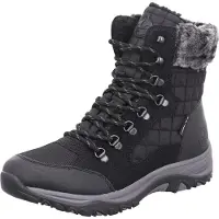 Rieker dames veterboot zwart