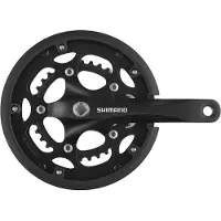 Shimano FC-RS200 Crankstel 50/34T – 2x8-speed – 170 mm – Vierkante As – Zwart