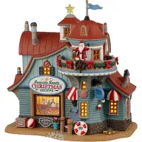 Lemax Seaside Santa Xmas Shoppe battery operated Led Kerst
