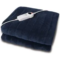 Eldom Elektrische Deken Boven of Onderdeken - Electrische Warmtedeken - Hittedeken - Verwarmde Deken - 120x160cm - Vermogen 100w - 9 verwarmingsniveaus - XL Maat - Zacht en Cozy