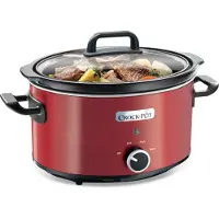 Crock-Pot SCV400RD Stoomoven, 3,5 liter, zwart/rood