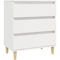 vidaXL Dressoir 60x35x70 cm bewerkt hout wit