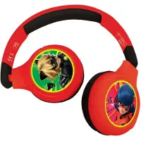 Miraculous 2-in-1 Bluetooth en Bedrade comfortabele opvouwbare Koptelefoon met veilige volumebeperking Miraculous Design