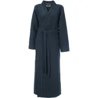 Linnick Sauna Badjas Wafel Katoen Kuitlengte - ocean blue - M