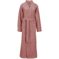 Linnick Wafel Badjas Kuitlengte - rose - S